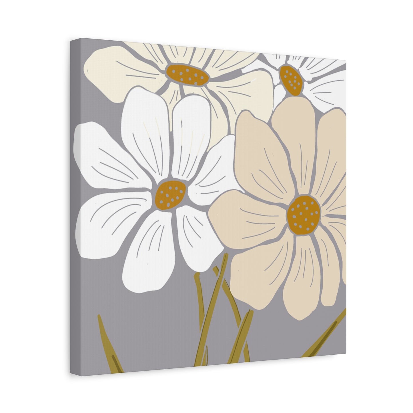 Copy of Copy of Matte Canvas, Stretched, 1.25" Tulips Pink and Purple Flowers