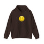 Smiley Face Hooded Sweatshirt, Cozy Unisex Hoodie, Casual Wear, Gift for Friends, Cheerful Apparel, Everyday Comfort Clothing