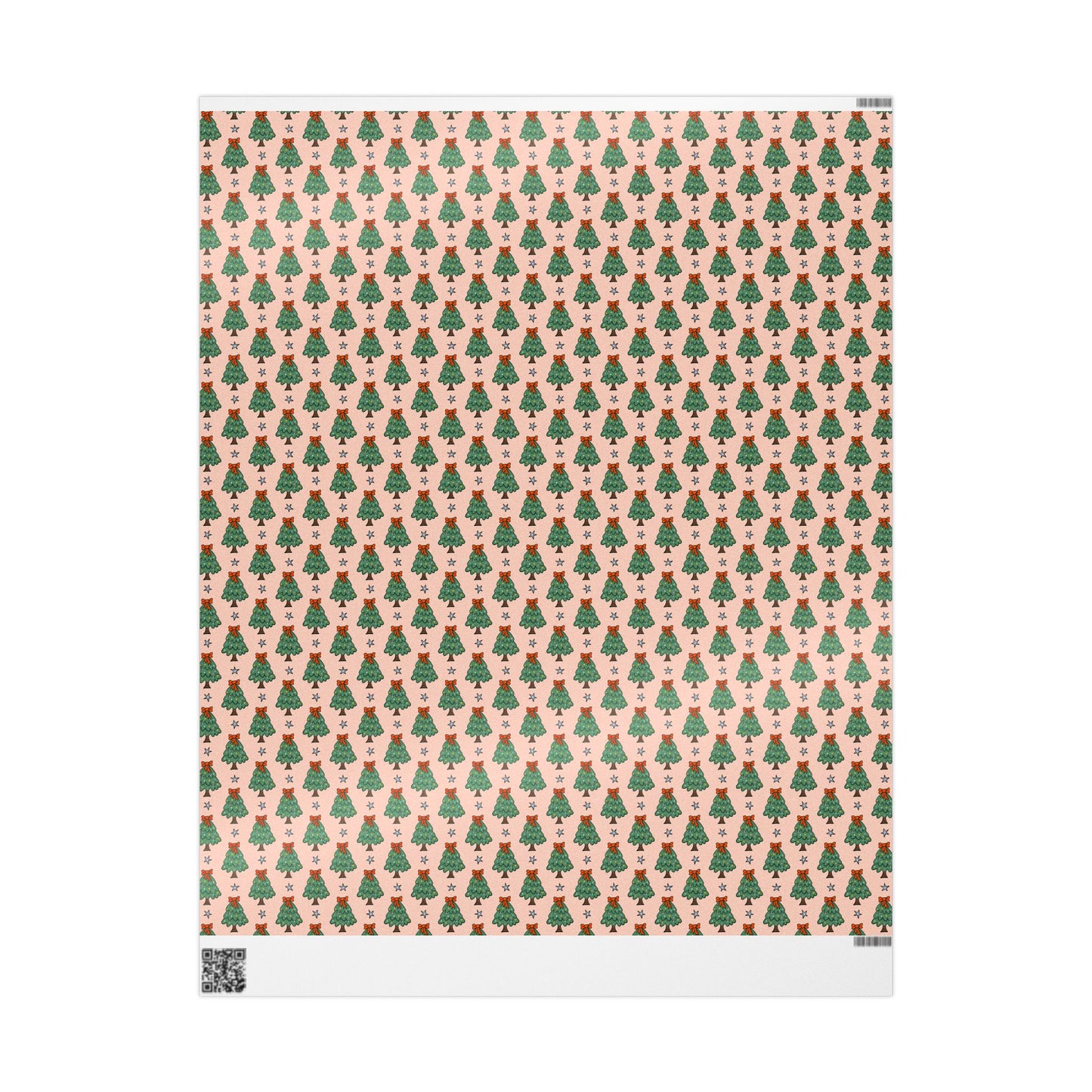 Christmas Tree Pattern Wrapping Paper Roll — Festive Gift Wrap for Holidays & Parties