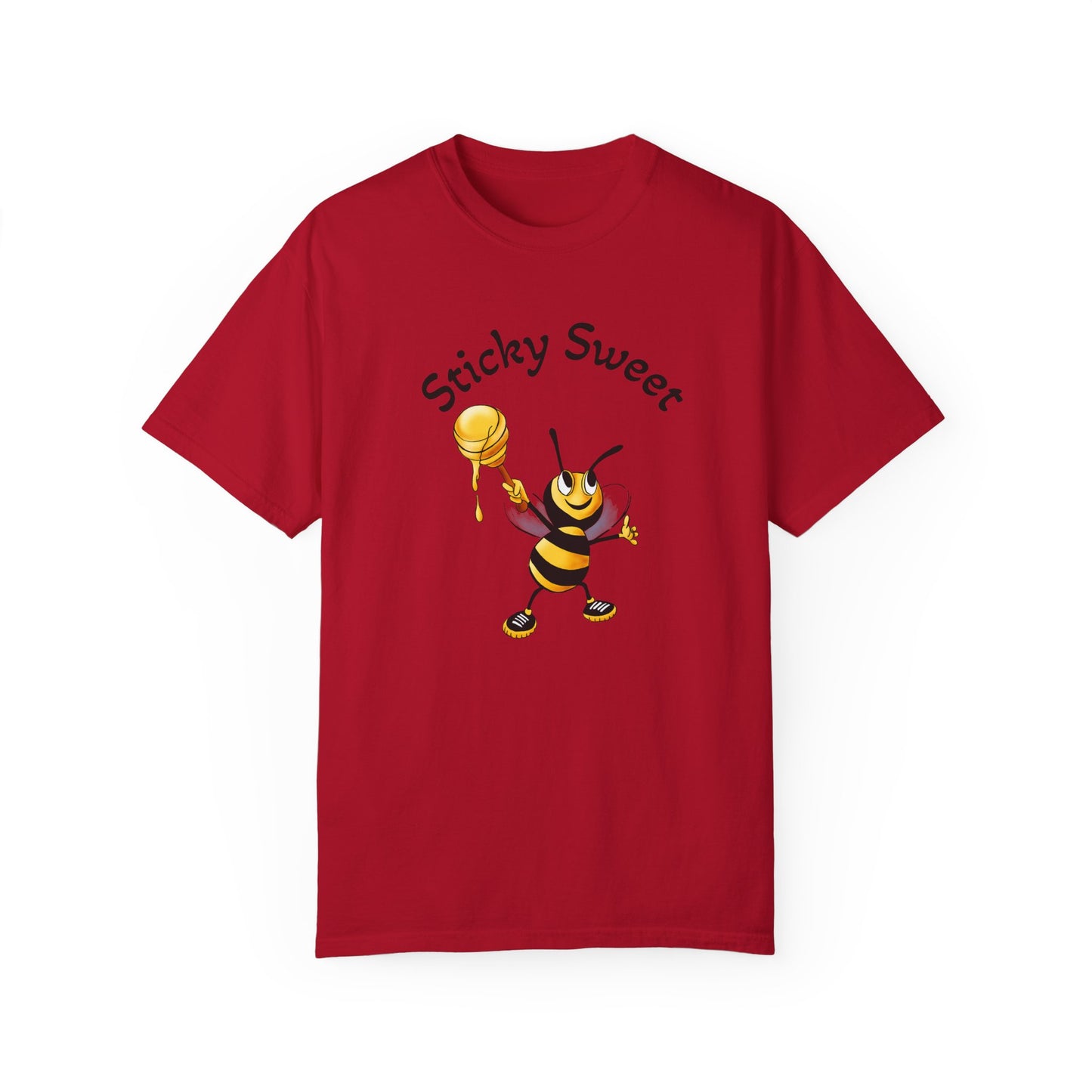 Bee-Themed Unisex T-Shirt - "Sticky Sweet" Graphic