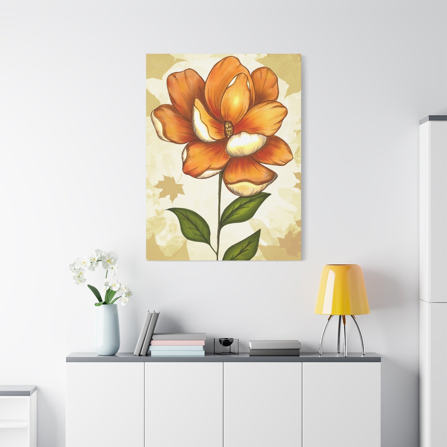 Copy of Matte Canvas, Stretched, 1.25" Tulips Pink and Purple Flowers