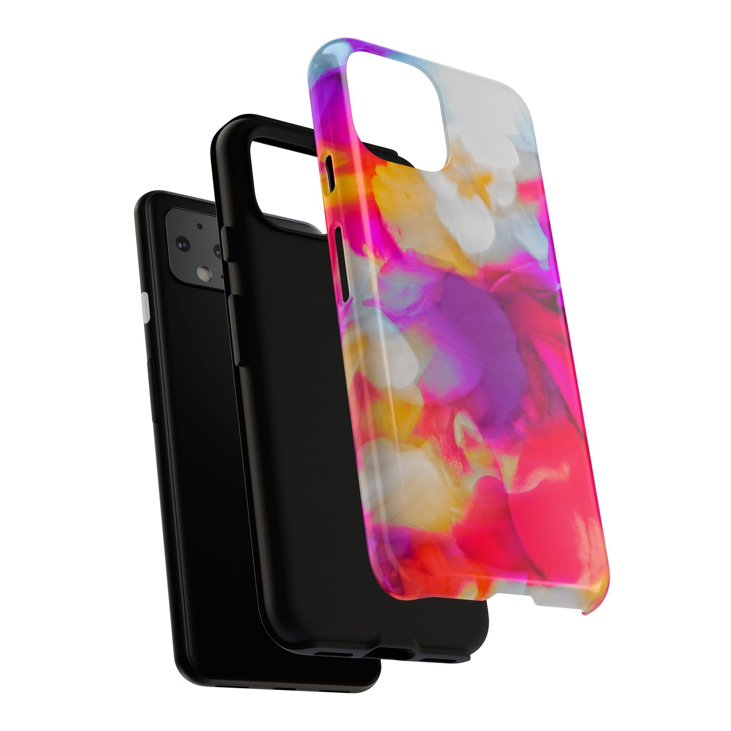 Floral Phone Case: Stylish Art for Your Device, Tough Cases, Gift for Her, Flower Print, Trendy Accessories, Phone Protection