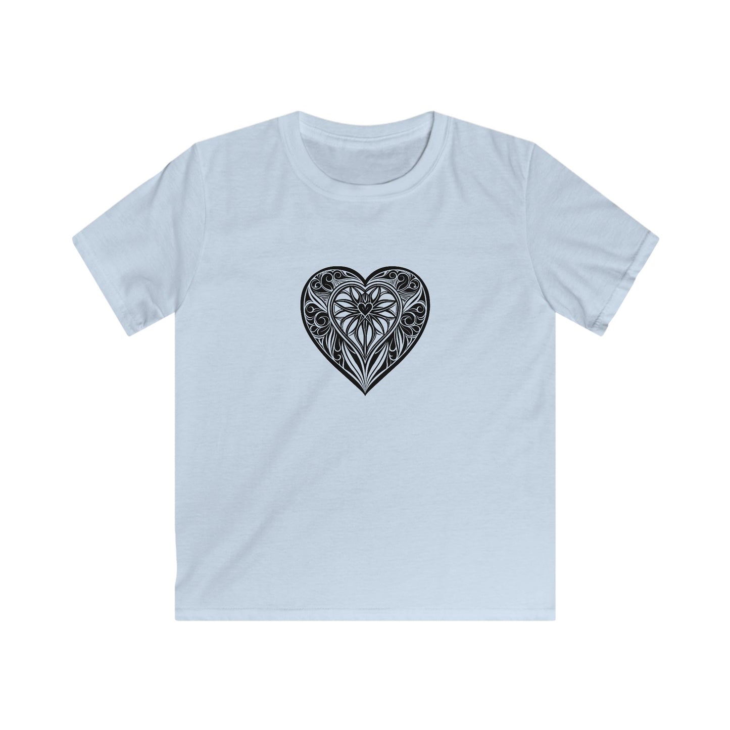 Heart Lion Kids Tee, Cute Children's T-Shirt, Animal Lovers Gift, Kids Fashion, Birthday Outfit