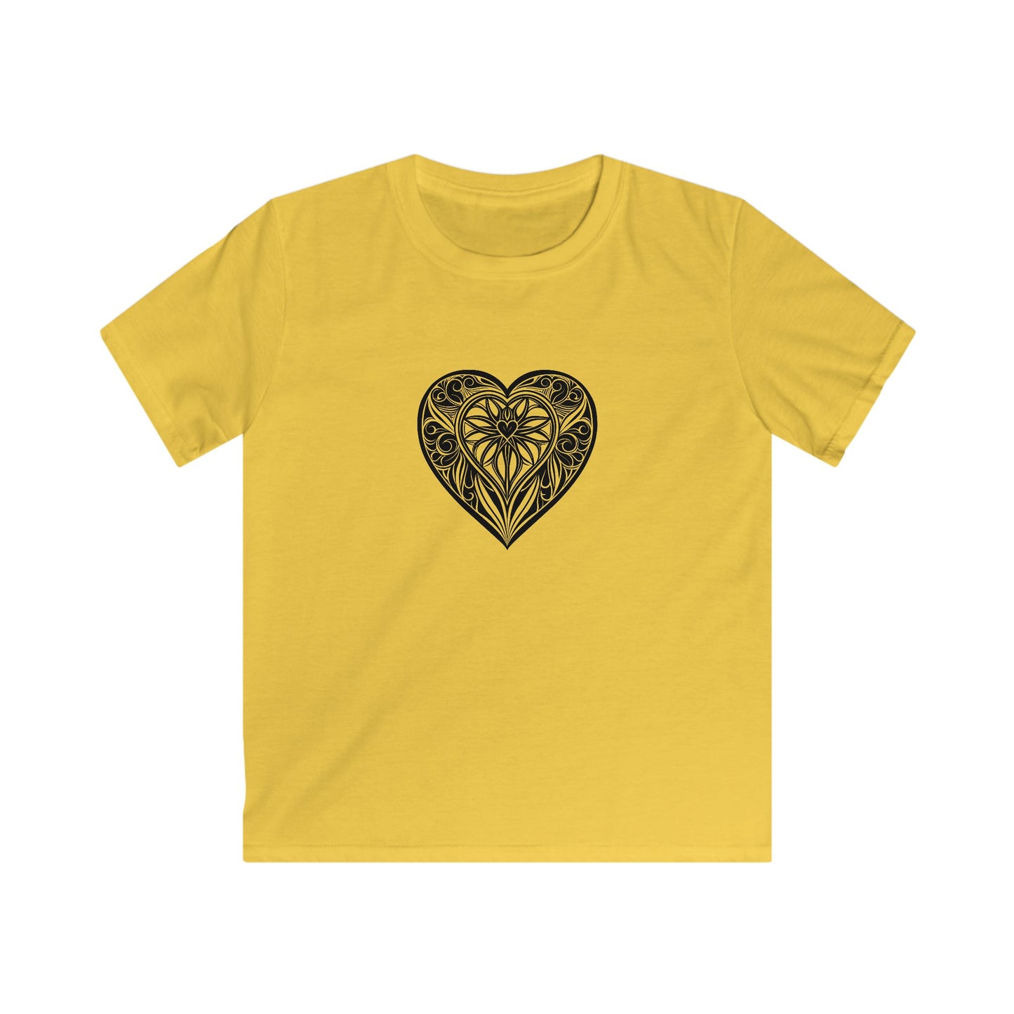 Heart Lion Kids Tee, Cute Children's T-Shirt, Animal Lovers Gift, Kids Fashion, Birthday Outfit