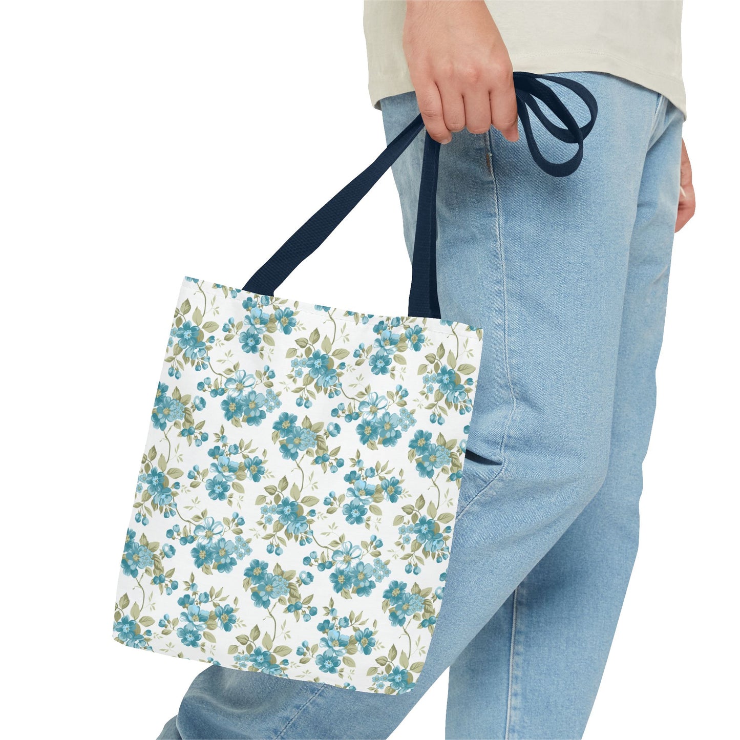 Floral Design Tote Bag | Reusable Shopping Bag, Beach Tote, Eco-Friendly Bag, Gift for Her, Travel Organizer