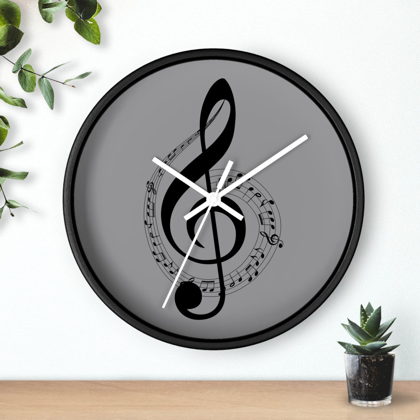 Musical Notes Wall Clock, Perfect Gift for Musicians, Home Decor