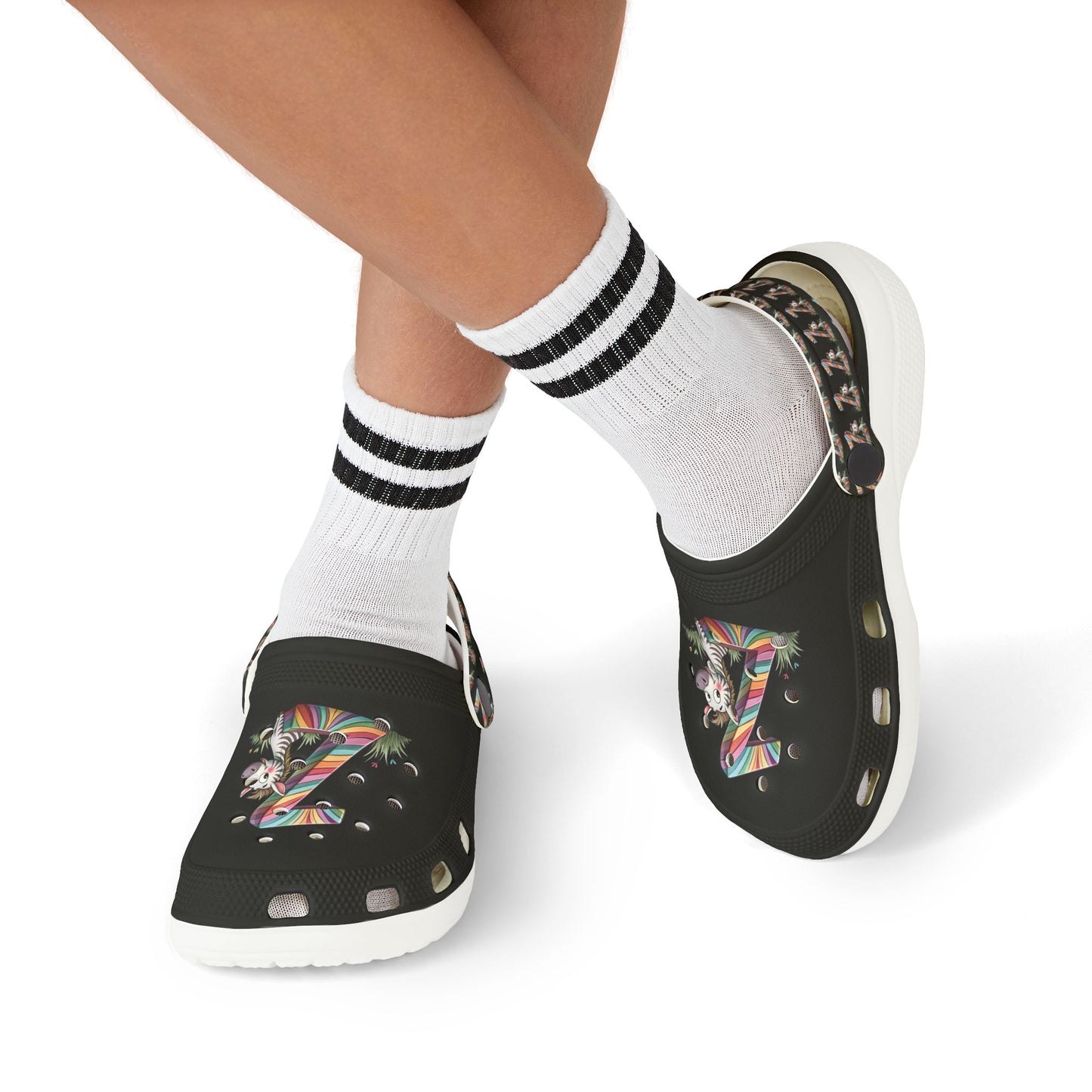 Vibrant Kid's "Z" EVA Foam Clogs with Fun Patterns, Comfortable Summer Shoes for Kids, Playful Footwear for School