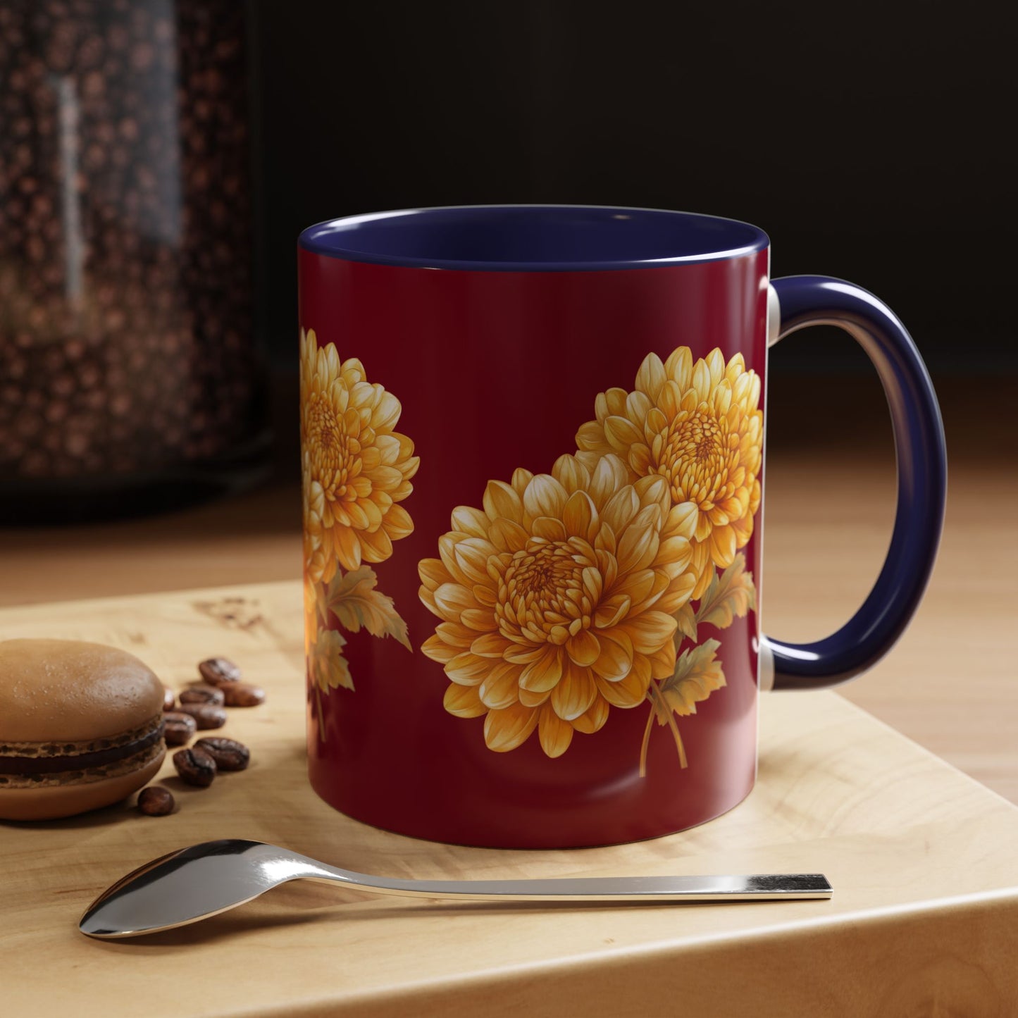 Beautiful Floral Accent Coffee Mug | Perfect Gift for Flower Lovers, Home Decor, Cozy Vibes, Mother’s Day, and Birthdays