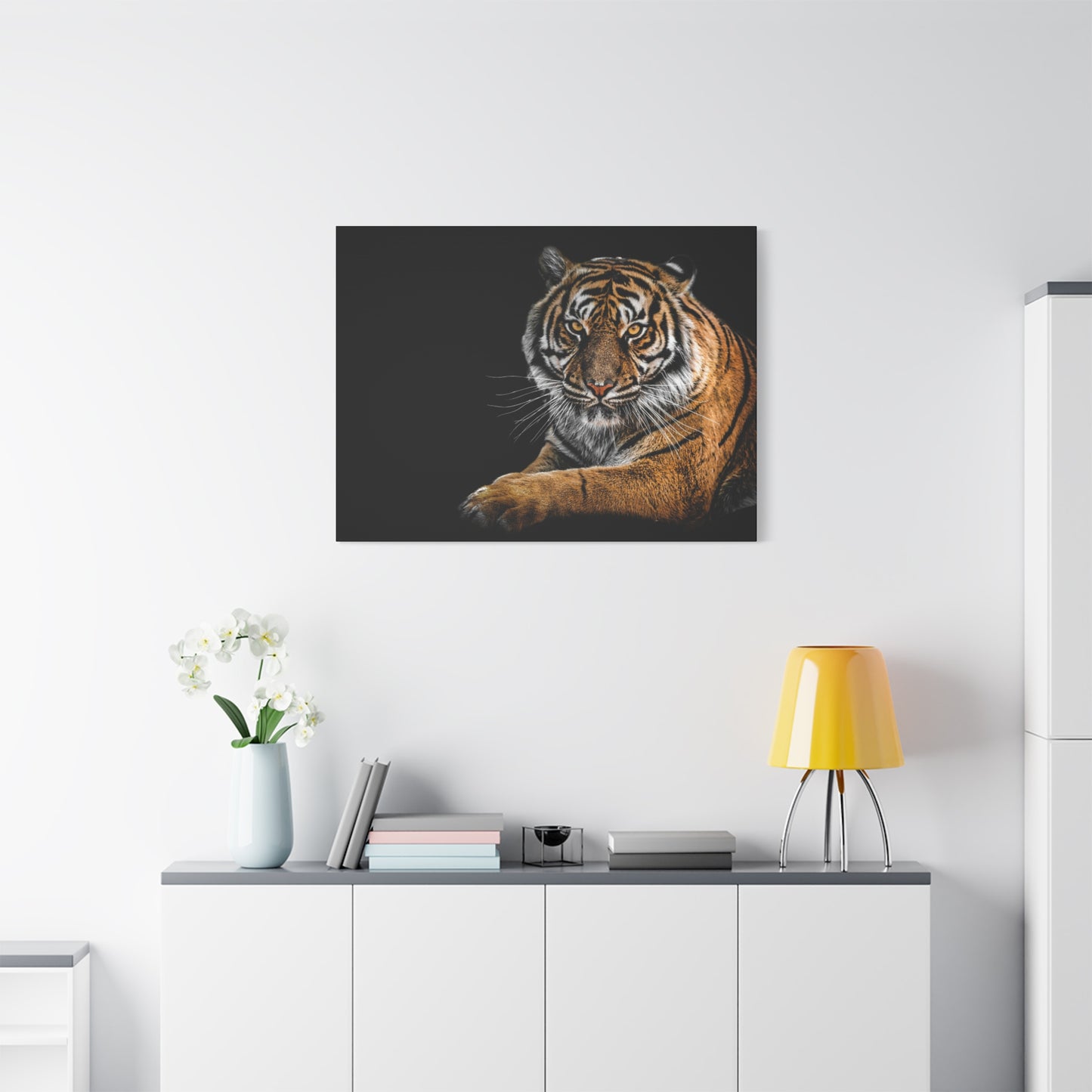 Majestic Tiger Canvas Art, Perfect for Animal Lovers, Home Decor, Gift for Wildlife Enthusiasts, Modern Wall Art, 1.25" Depth