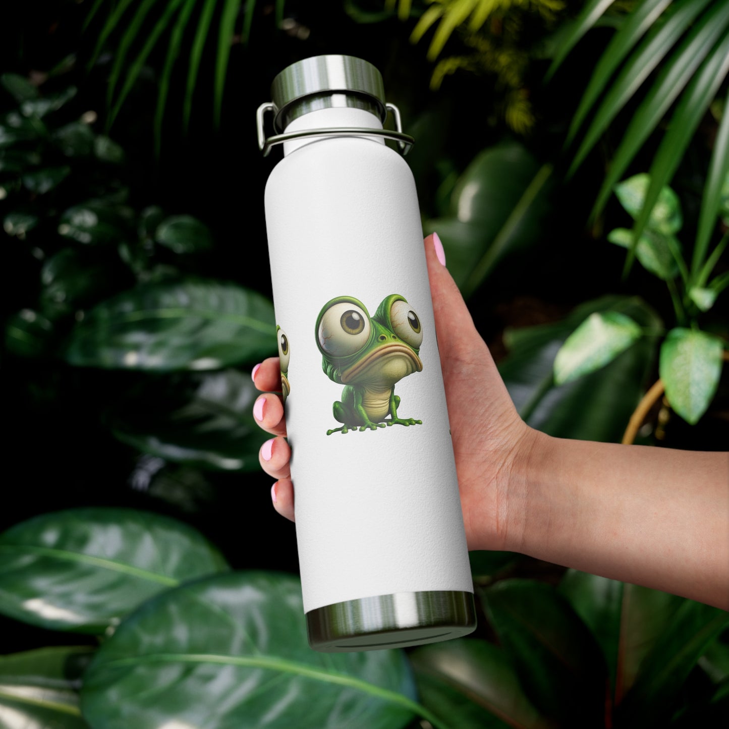 Frog-Themed Insulated Water Bottle, Funny Gift for Nature Lovers, Reusable Hydration Flask, Eco-Friendly Travel Mug, Summer Adventure [...]