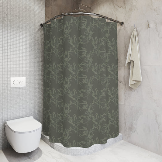 Elegant Botanical Shower Curtain, Floral Bathroom Decor, Nature-Inspired Gift, Home Improvement, Eco-Friendly Design