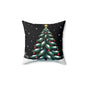 Christmas Tree Throw Pillow — Festive Star-Topped Holiday Decor