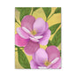 Matte Canvas, Stretched, 1.25" Tulips Pink and Purple Flowers