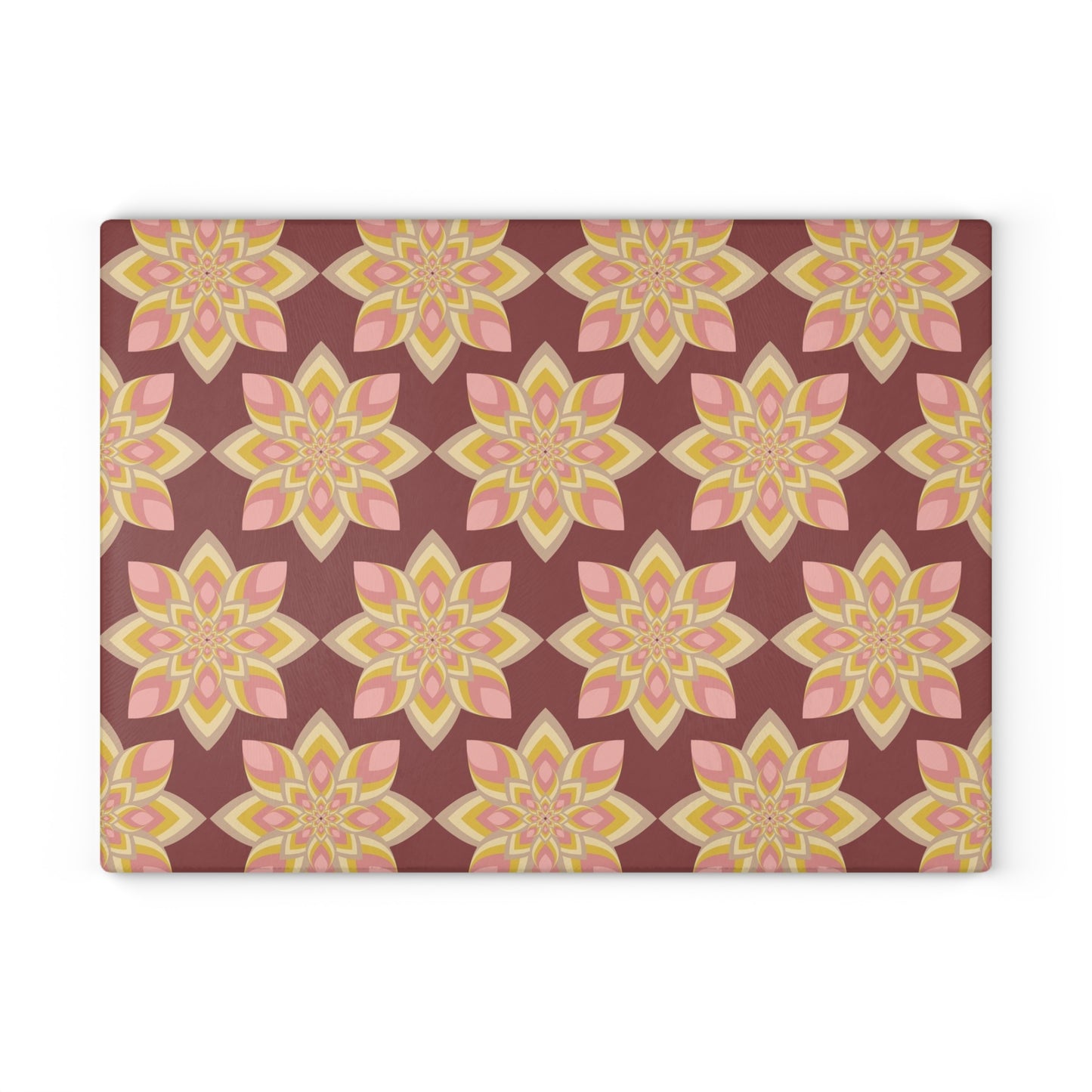 Elegant Floral Glass Cutting Board - Kitchen Decor, Gift for Her, Housewarming, Wedding Registry, Cooking Essential