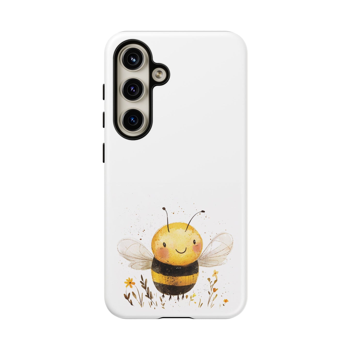 Bee Phone Case, Cute Bee Design, Tough Phone Cover, Gift for Nature Lovers, Floral Bee Mobile Case, Bee-themed Accessory