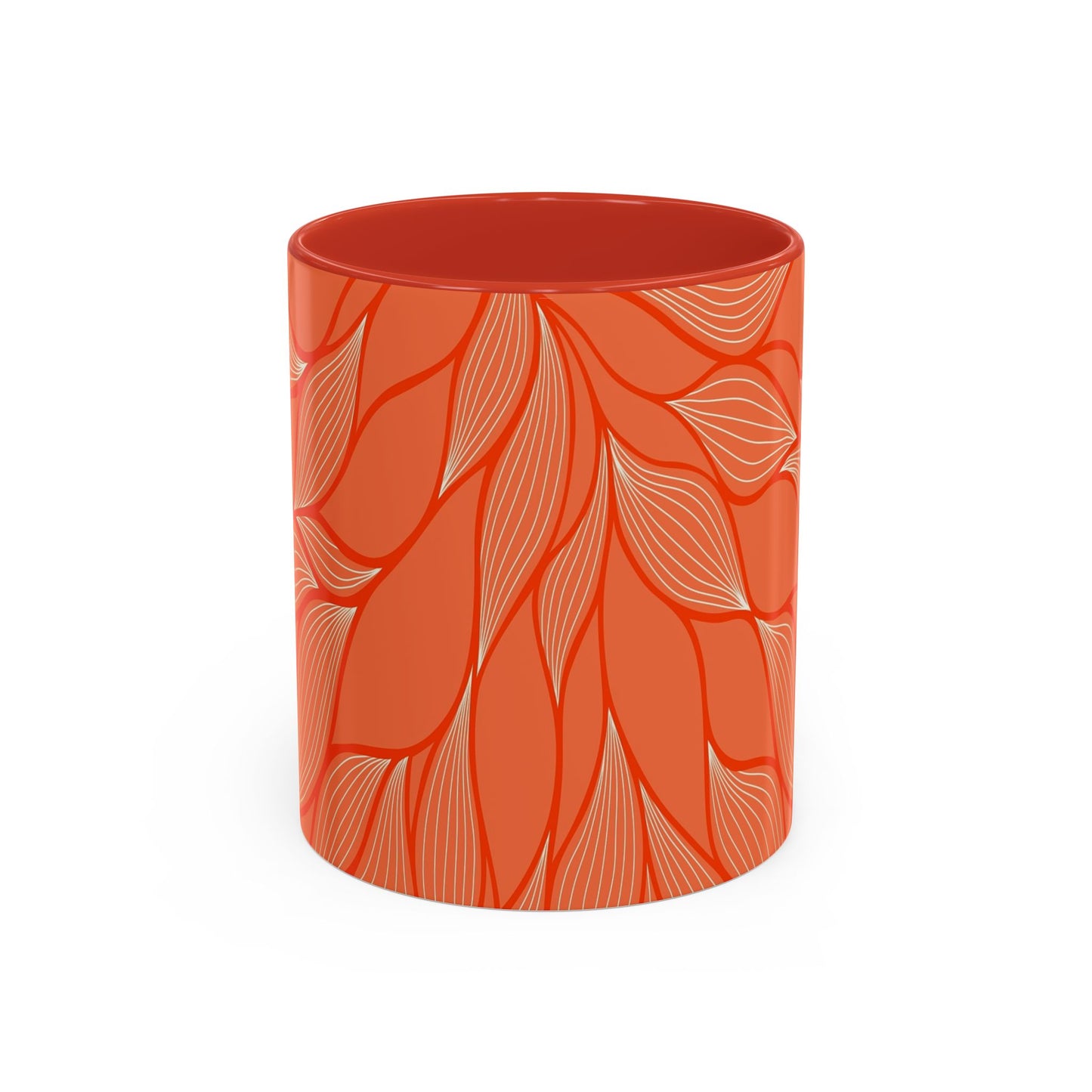 Stylish Accent Coffee Mug, Floral Pattern Drinkware, Unique Gift for Coffee Lovers, Home Decor, Kitchenware, Vibrant Design
