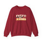 Retro Vibes Crewneck Sweatshirt, Unisex Vintage Style, Cozy Fall Fashion, Gift for Music Lovers, Chill Weekend Wear