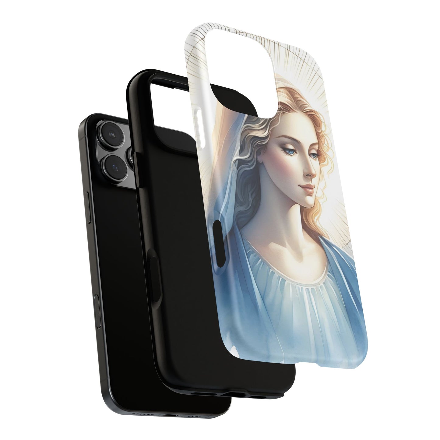 Beautiful Mary Phone Case, Tough Phone Case, Inspirational Tech Accessory, Gift for Her, Religious Phone Cover
