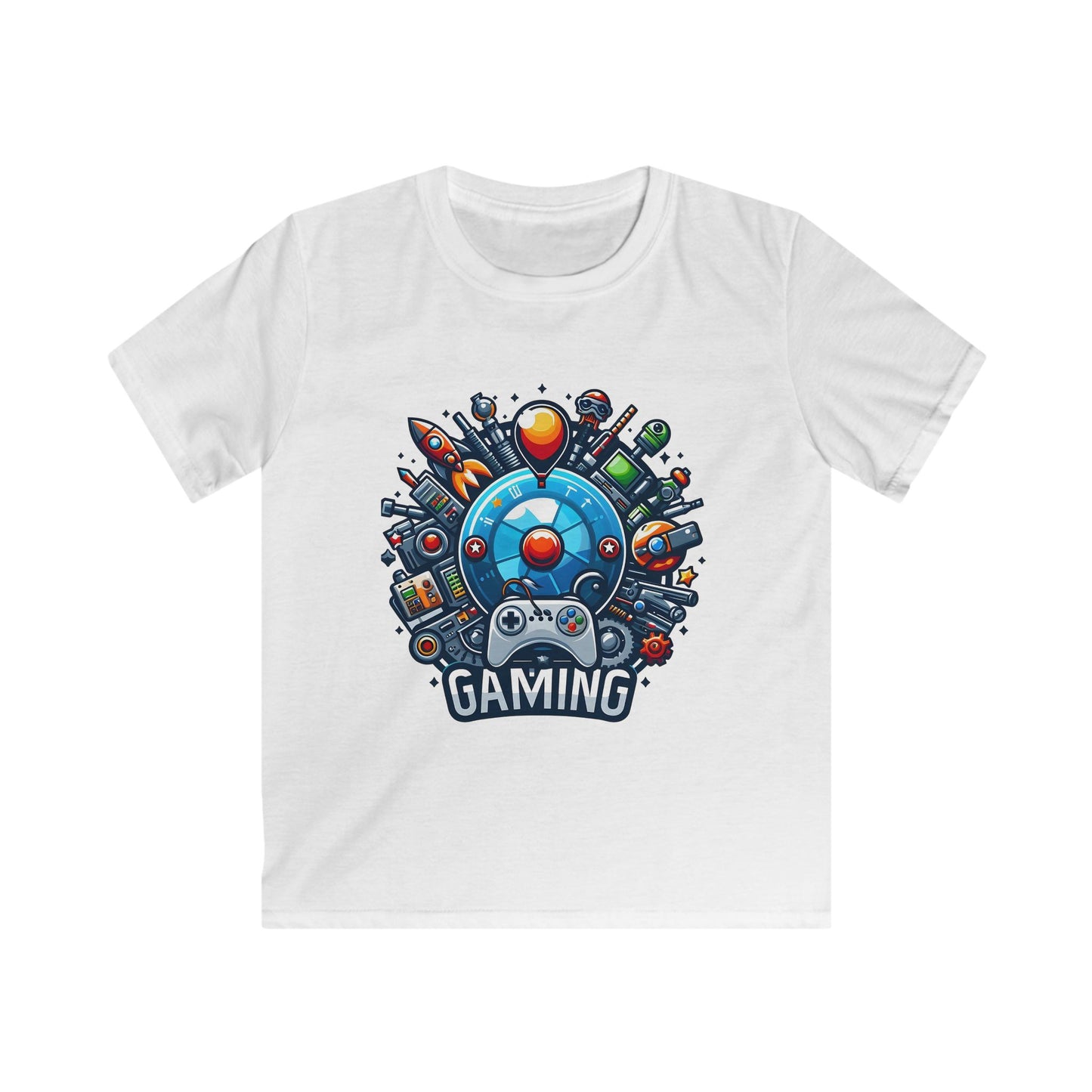Gaming Adventure Kids Tee, Fun Tee for Young Gamers, Birthday Gift for Boys & Girls, Unique Gaming Apparel, Playful T-Shirt for Kids