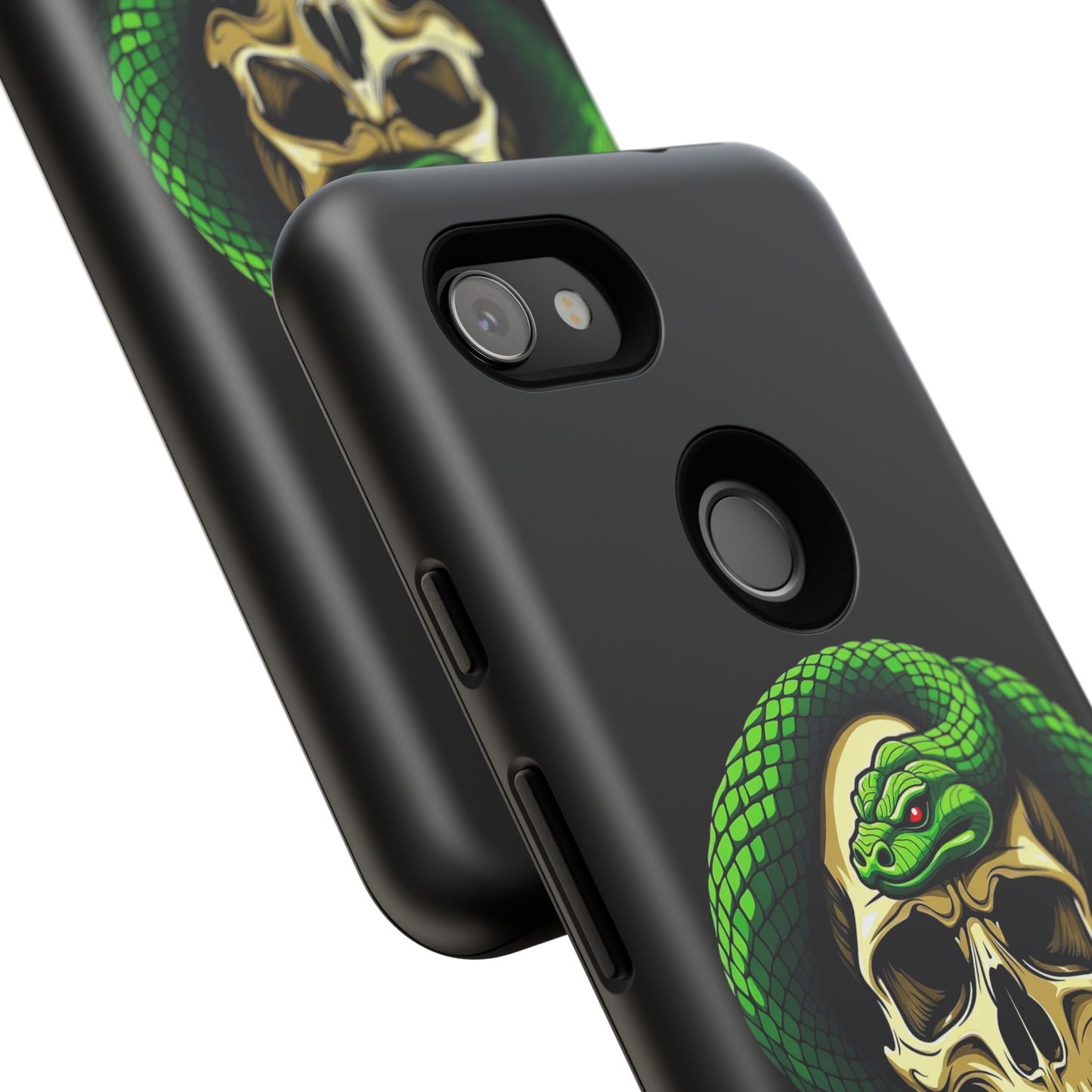 Skull & Snake Phone Case | Tough Cases, Protective Cover, Edgy Phone Accessories, Gothic Gift, Halloween Decor