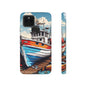 Colorful Fishing Boat Phone Case | Nautical Gift, Marine Design, Coastal Aesthetic, Summer Vibes, Sea Lover's Accessory