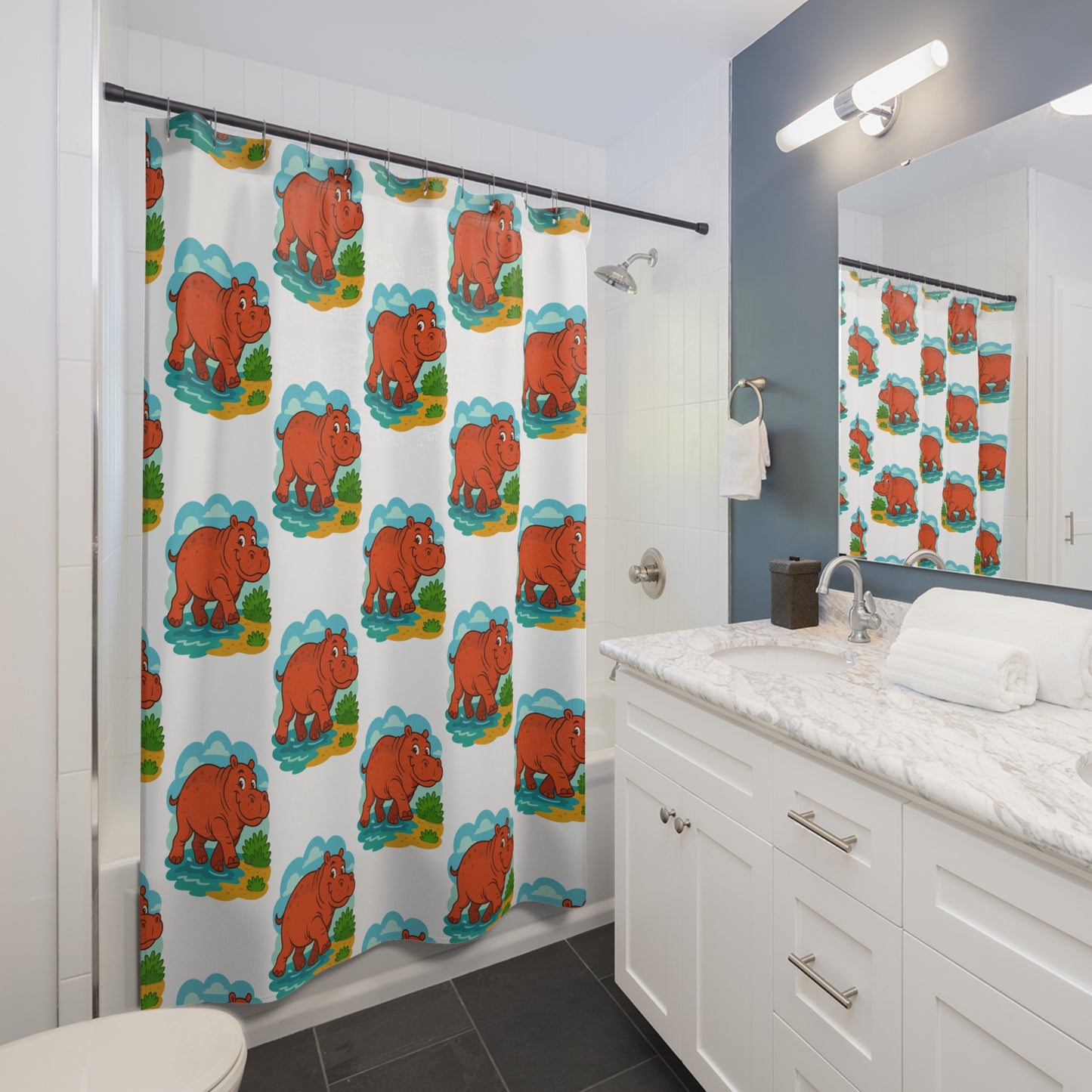 Shower Curtains hippo