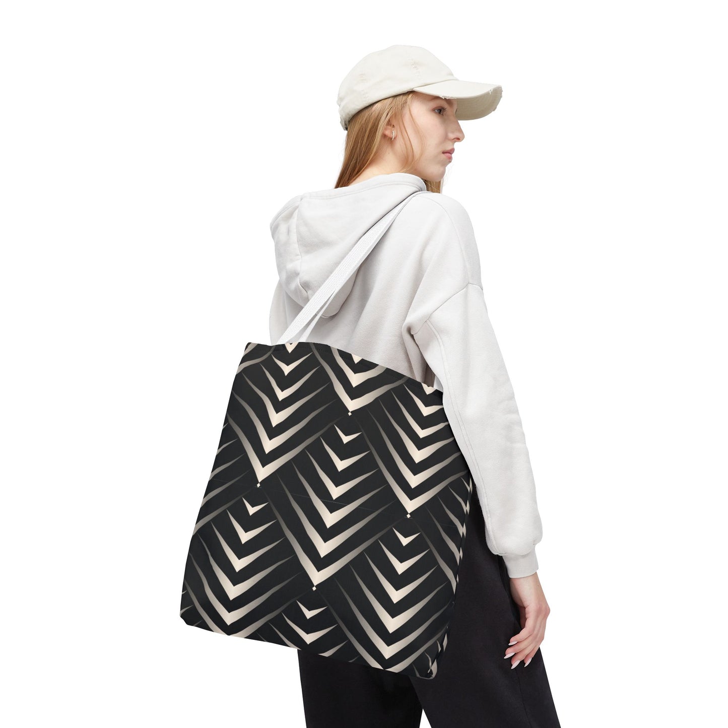 Chic Geometric Tote Bag, Stylish Everyday Bag, Reusable Shopping Tote, Eco-Friendly Gift, Fashion Accessory for All Occasions