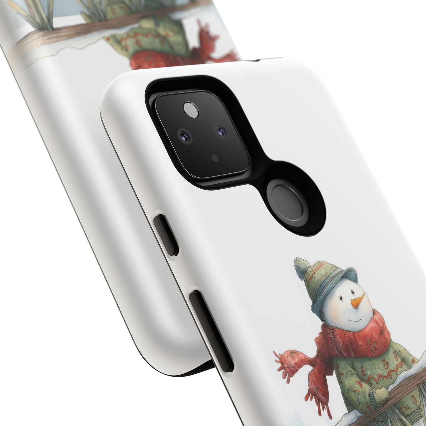 Snowman Phone Case – Winter Holiday Gift, Cute Snowman Design, Winter Accessories, Protective Phone Case, Unique Christmas Present