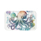 Cute Octopus Bath Mat - Ocean Decor, Nautical Bathroom, Kids Room, Shower Rug, Gift for Marine Life Lovers