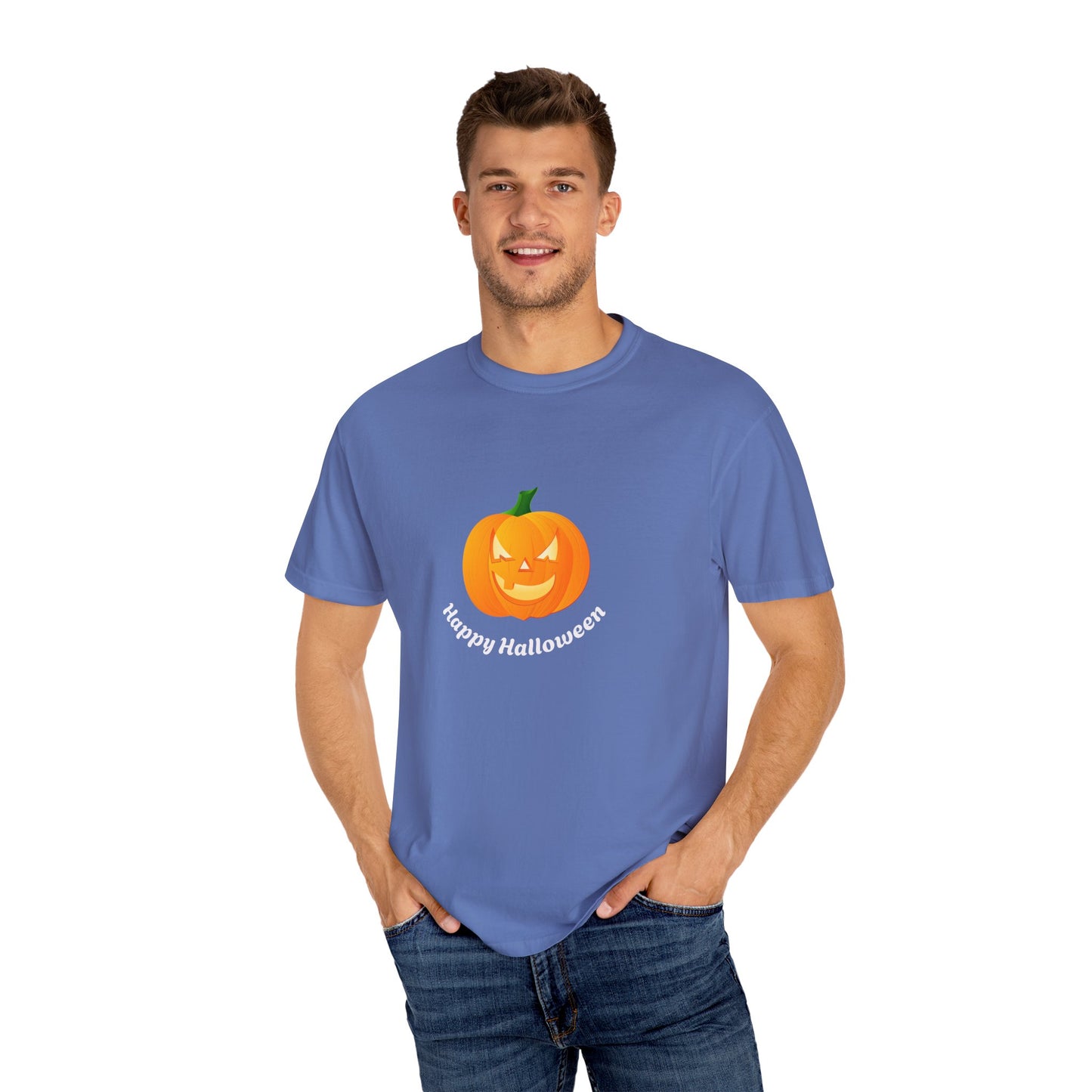 Halloween Pumpkin T-Shirt, Unisex Fall Shirt, Spooky Tee, Autumn Casual Wear, Trick or Treat Costume