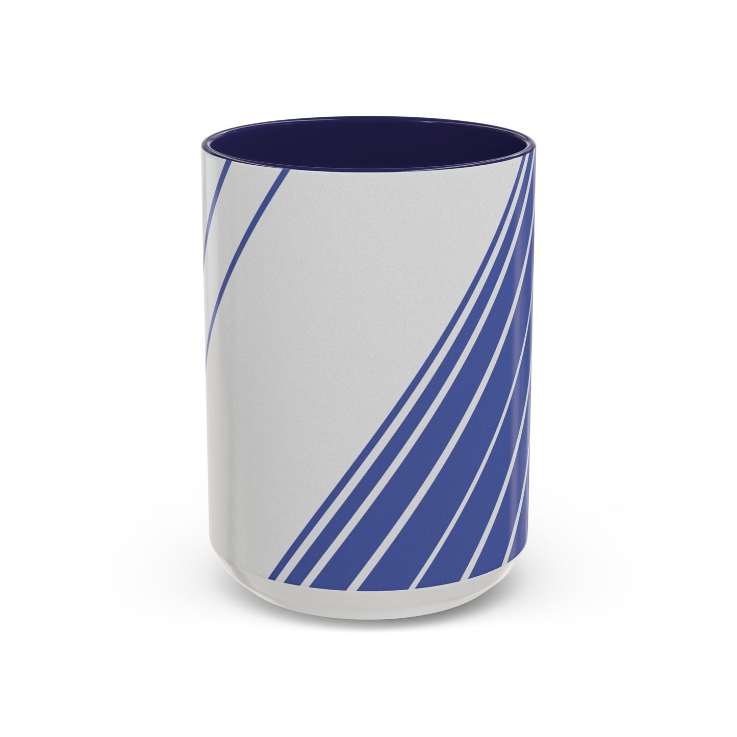 Elegant Stripe Accent Coffee Mug - Perfect for Gifts, Home Decor, Office, Birthdays, and Tea Lovers