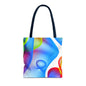 Vibrant Abstract Tote Bag, Colorful Beach Bag, Reusable Grocery Tote, Stylish Everyday Bag, Gift for Art Lovers