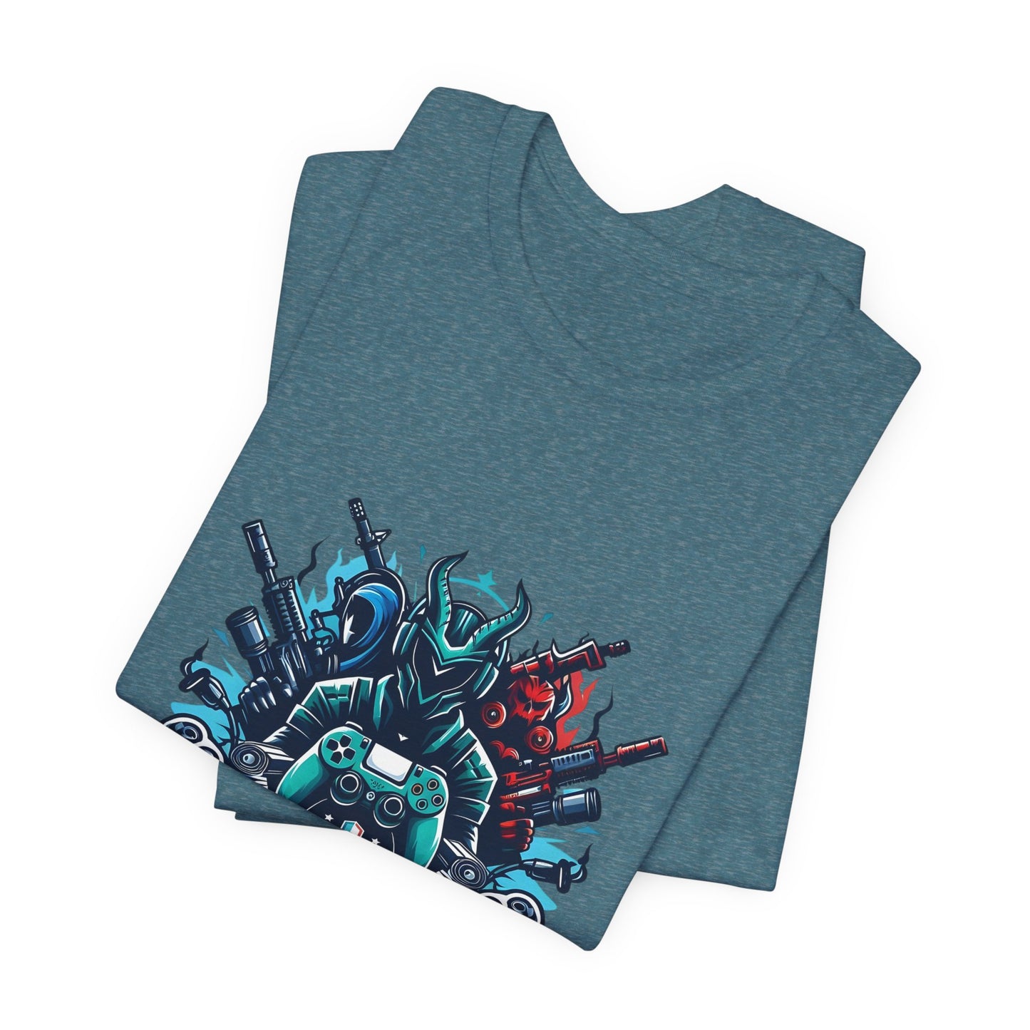 Gaming Controller Emblem Tee — Esports Gamer Graphic T-Shirt
