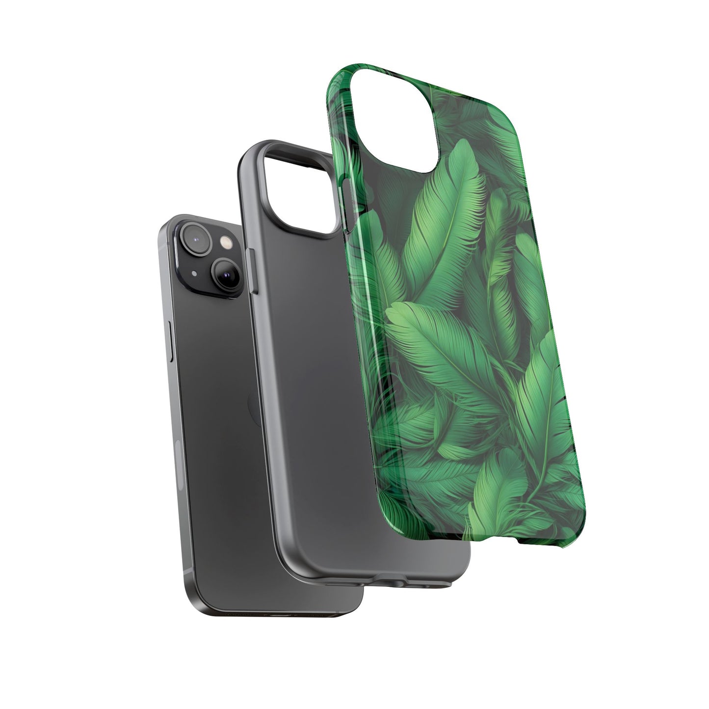Tough Cases - Tropical Leaf Phone Case, Nature-inspired, Phone Accessory, Gift for Her, Jungle Theme, Eco-Friendly