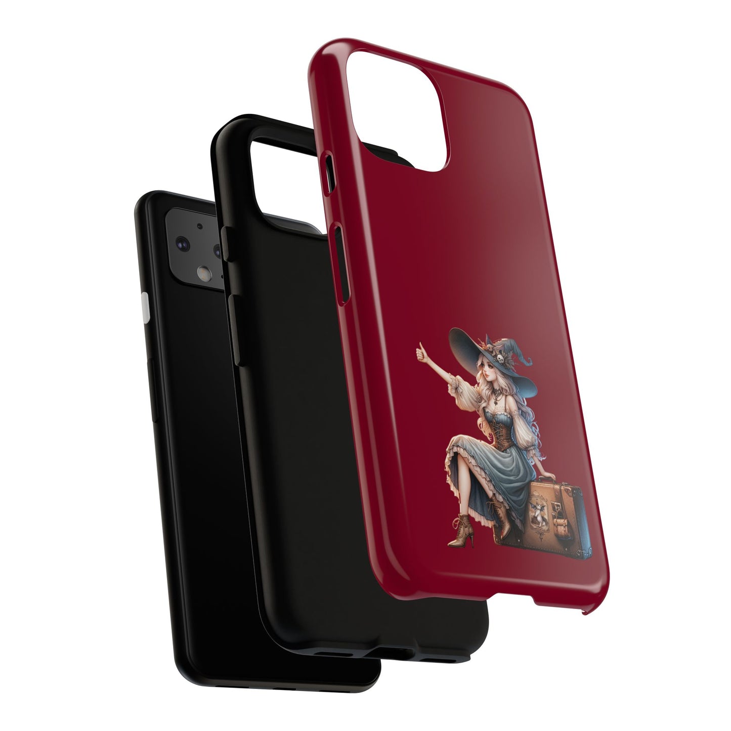 Witchy Phone Case - Magical, Durable - Halloween Gift, Cosplay Accessory, Cute Witch Design