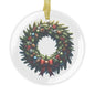 Glass Ornaments - Christmas Wreath