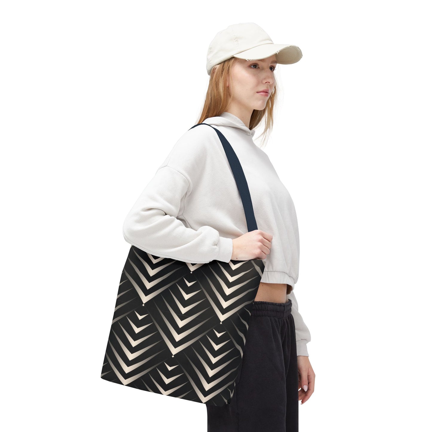 Chic Geometric Tote Bag, Stylish Everyday Bag, Reusable Shopping Tote, Eco-Friendly Gift, Fashion Accessory for All Occasions