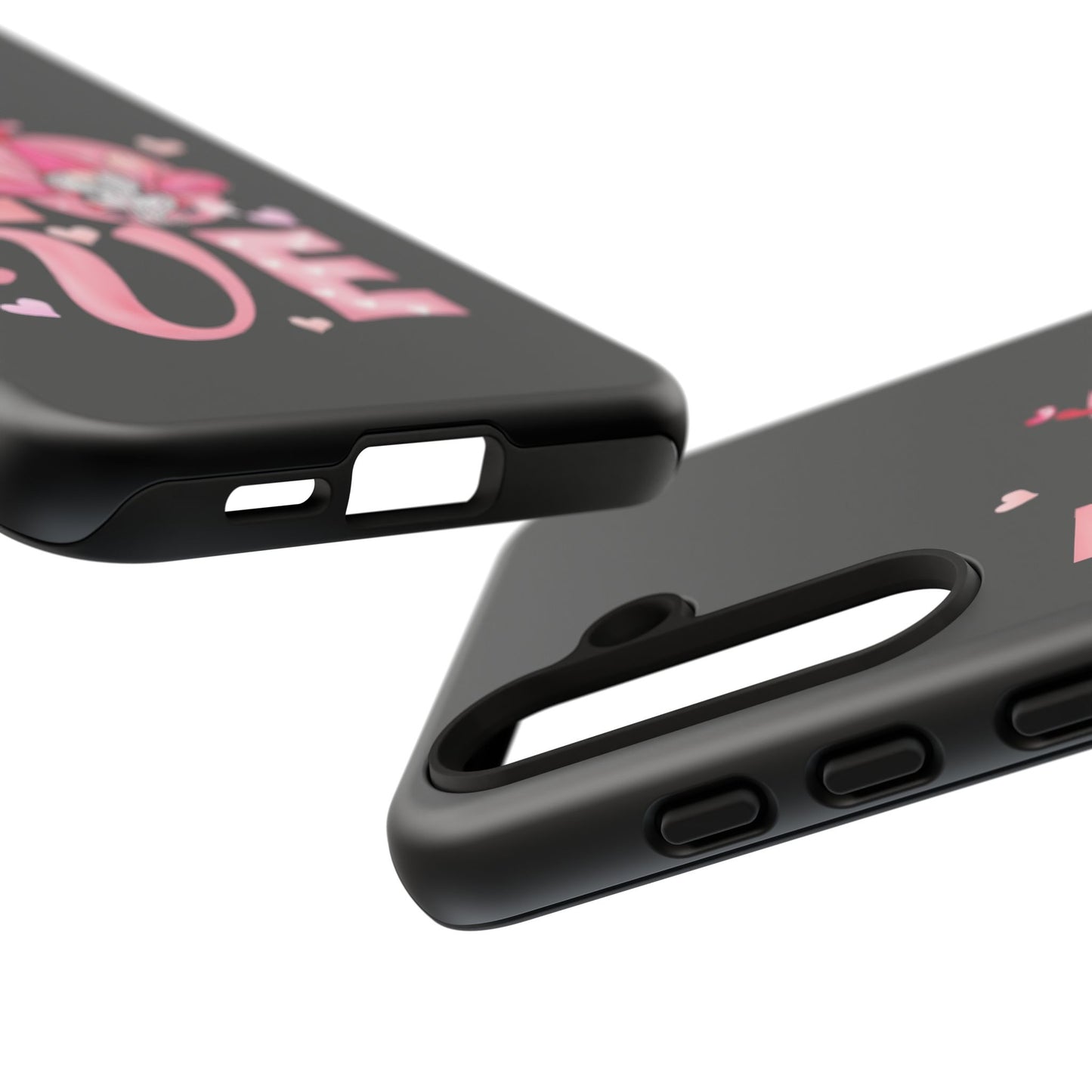 Love Gnome Phone Case — Cute Pink Heart Valentines Protective Case