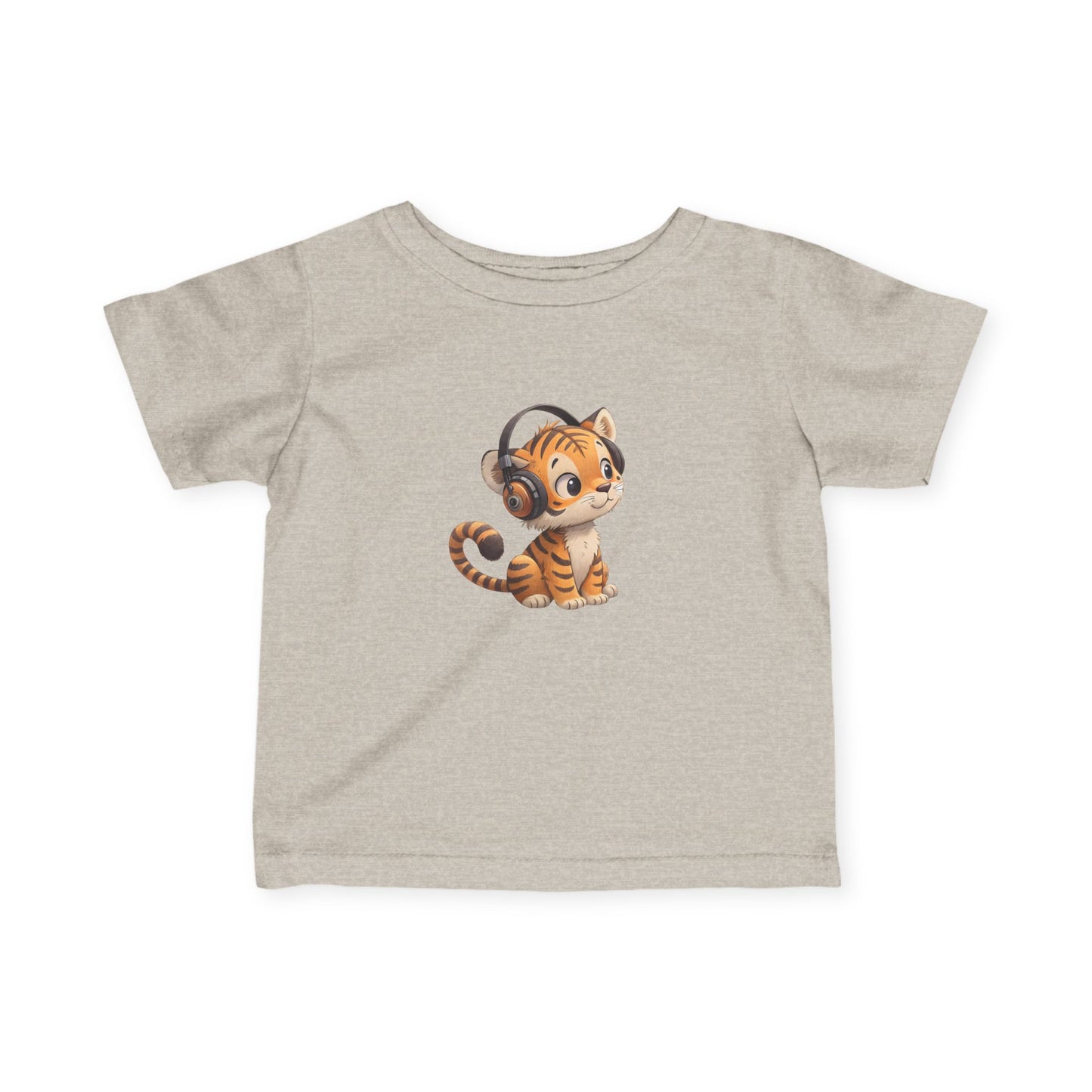 Cute Kitty Headphones Infant Tee, Baby T-Shirt, Toddler Shirt, Kids Apparel, Gift for Baby Shower, Birthday