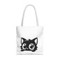 Adorable Cat Face Tote Bag | Cute Kitten Shopping Bag | Gift for Cat Lovers | Everyday Use | Eco-Friendly Accessory