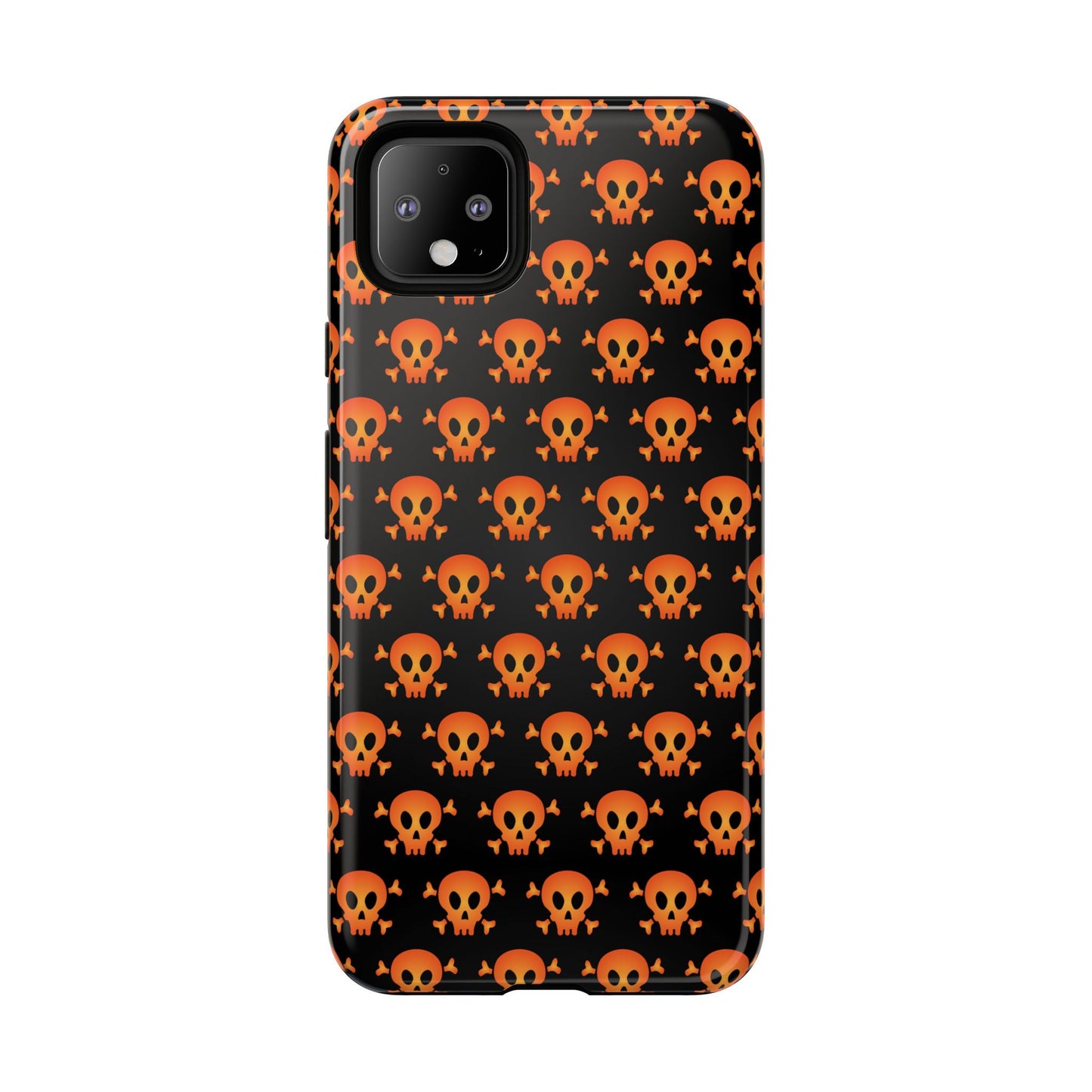Halloween Skull Phone Case, Spooky Mobile Cover, Trick or Treat Accessory, Goth Gift, Skull Pattern Design