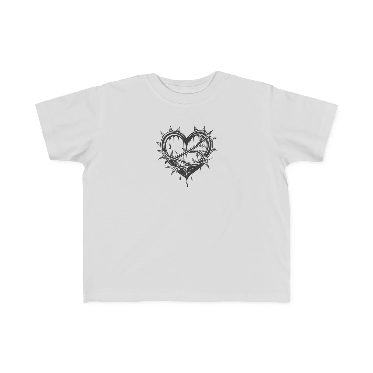 Toddler's Heart & Thorn Tee, Cute Kids T-Shirt, Children's Graphic Shirt, Gift for Toddlers, Cool Summer Outfit