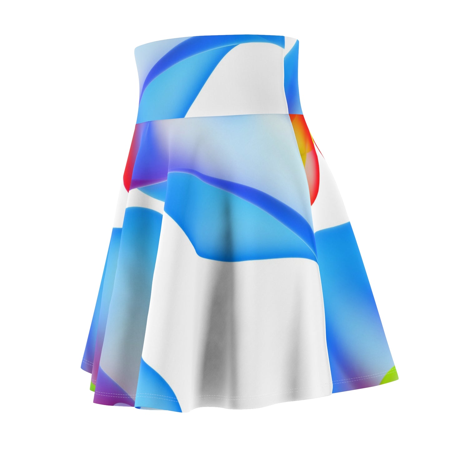 Colorful Women's Skater Skirt - Stylish Casual Wear, Party Style, Spring/Summer Fashion, Festival Outfit, Unique Gift Idea