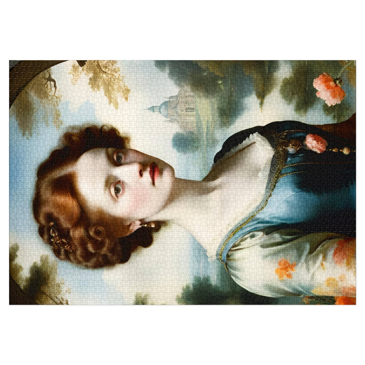 Vintage Art Jigsaw Puzzle with Tin, Classic Artwork, Engaging Family Activity, Collectible Gaming Puzzle, Unique Gift Idea, Relaxing Hobby