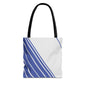 Chic Blue Striped Tote Bag, Stylish Reusable Shopping Bag, Beach Bag, Everyday Carry, Gift for Her