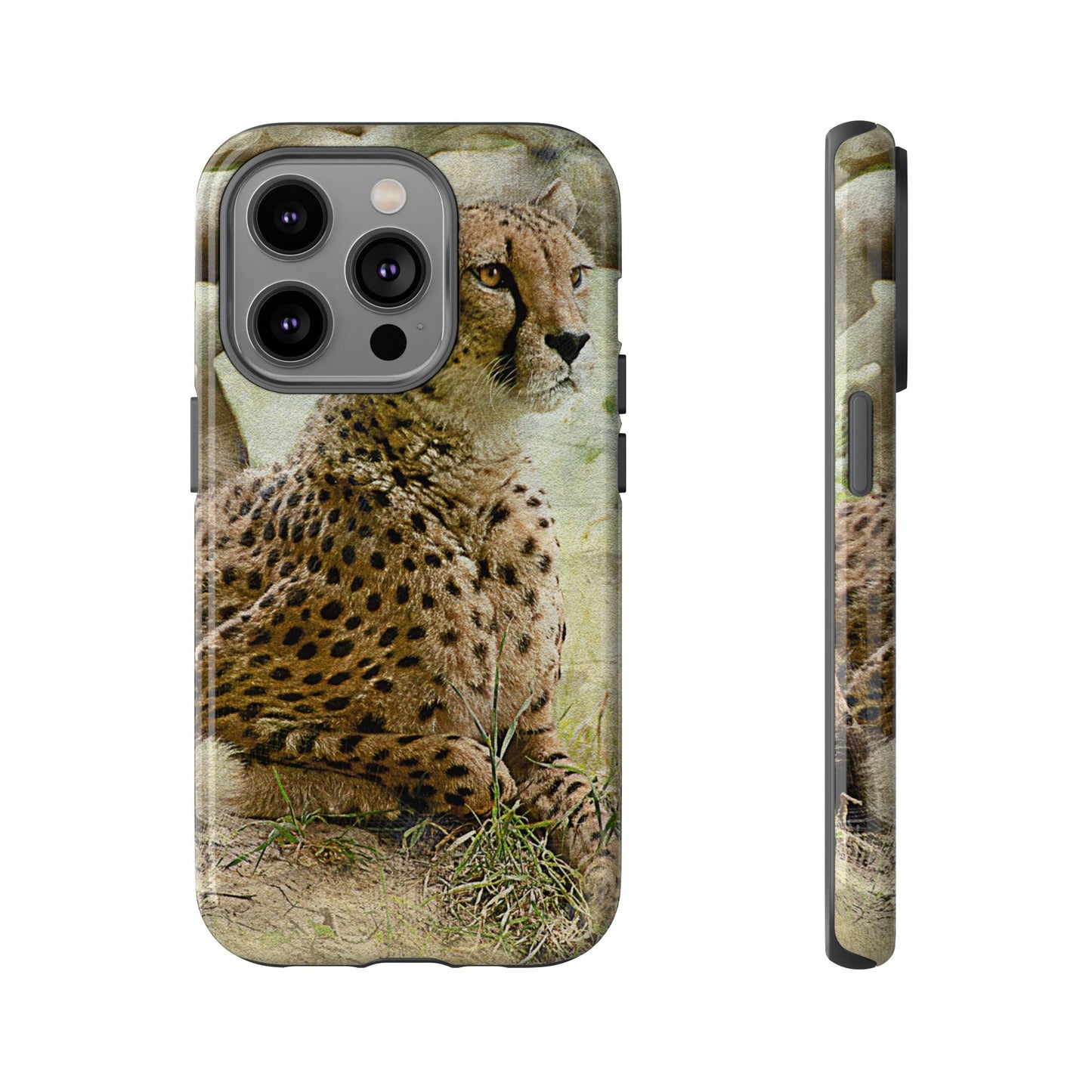 Cheetah Phone Case, Tough Cases, Animal Lover Gift, Wildlife Protection, Eco-Friendly Mobile Cover, Unique Phone Accessory