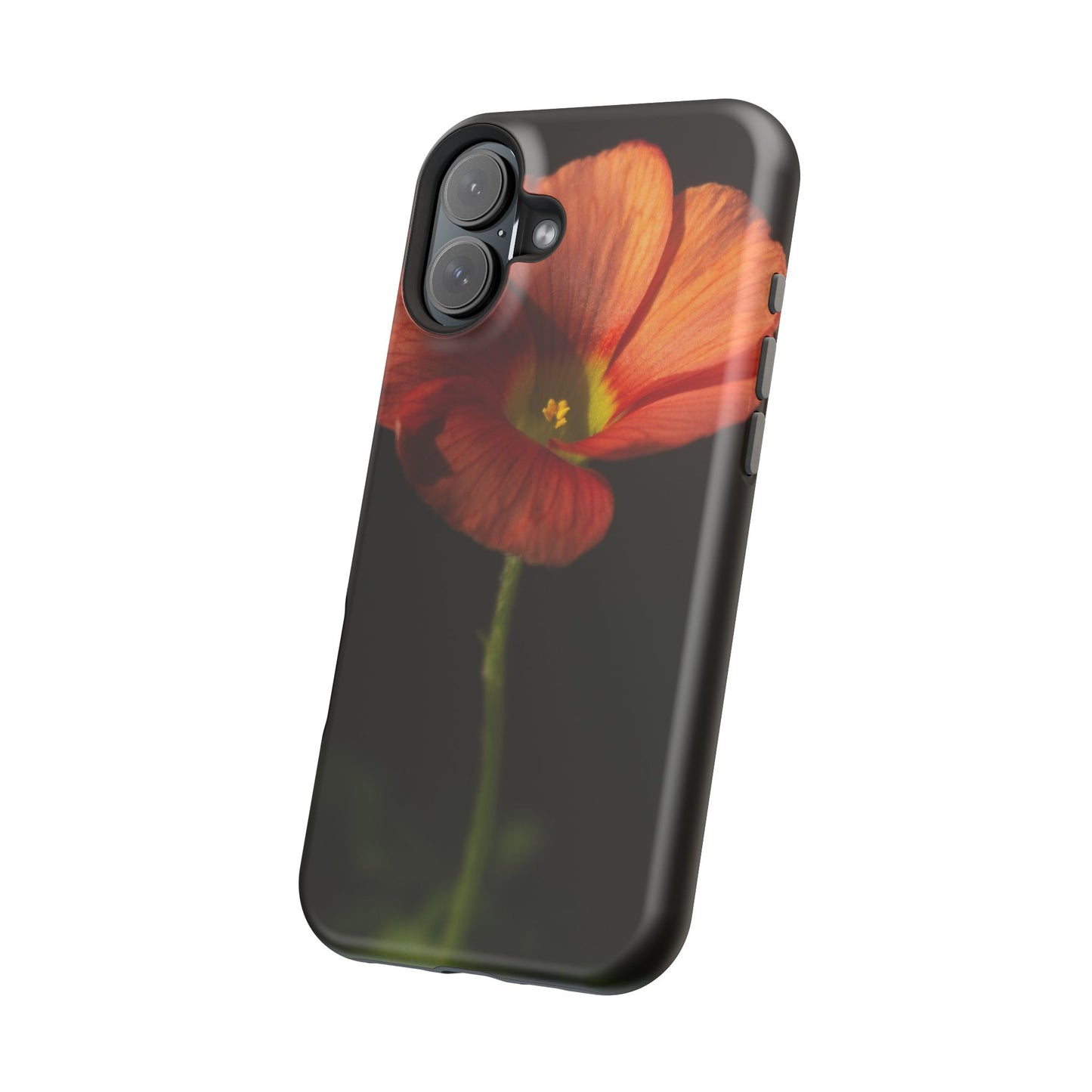 Poppy Bloom Magnetic Impact Phone Case — Slim Protective Floral Design