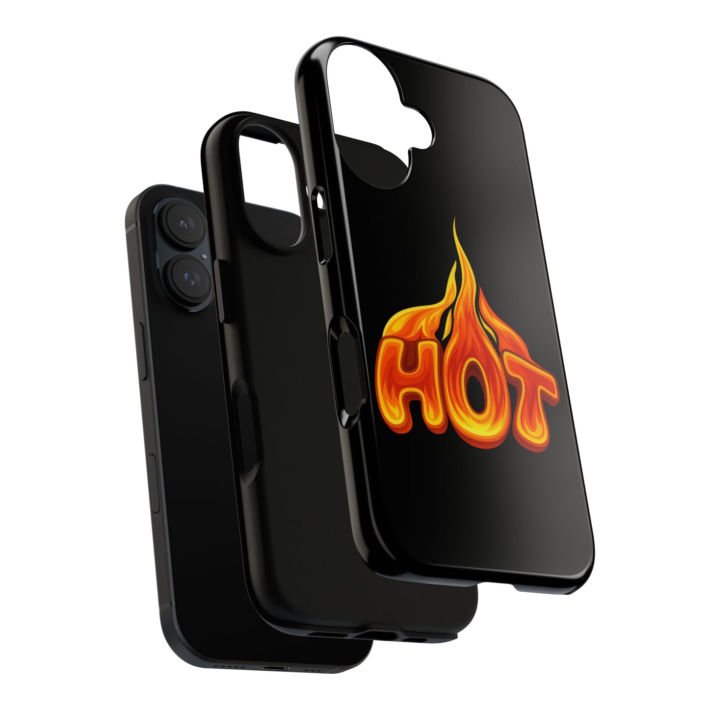 Stylish Phone Case, Hot Flames Design, Gift for Teens, Trendy Accessory, Protective Cover, Unique Phone Case