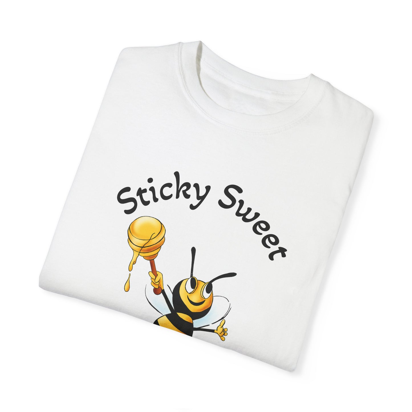 Bee-Themed Unisex T-Shirt - "Sticky Sweet" Graphic
