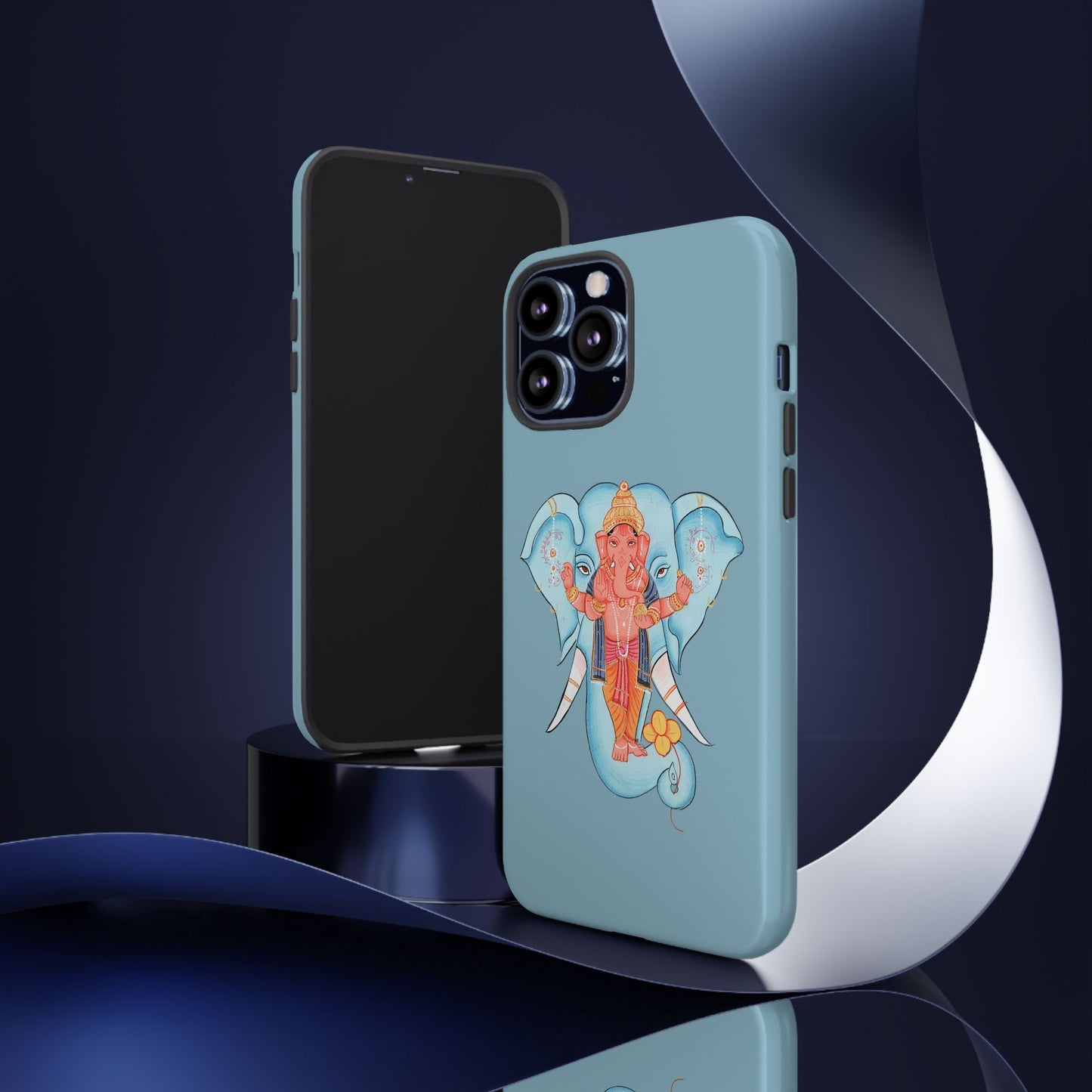 Tough Cases: Ganesh-Inspired Phone Case, Bohemian Phone Cover, Hindu Art Accessory, Festival Gift, Protective Phone Shell